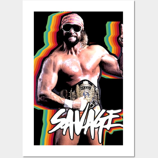 MACHO! SAVAGE Wall Art by SUPER BOOM TO THE LEGENDS